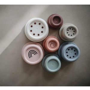 NWT Mushie stacking cups